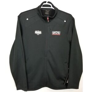 FXR Men Elevation Tech Zip Up Jacket Sz XL  Black Logo Softshell Work Moto